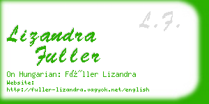 lizandra fuller business card